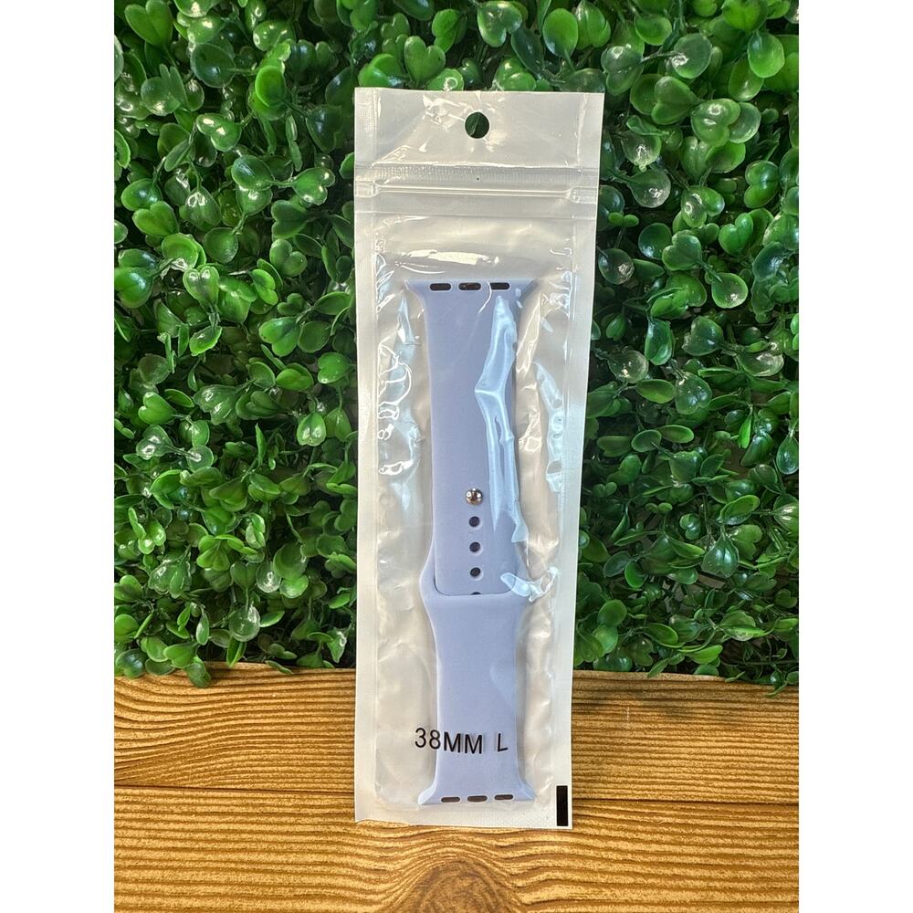 New Baby Blue Silicone Smart Watch Band Compatible with Apple Watch 38MM Gift